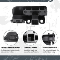 2021 - 2023 | Ford Bronco Tow Hitch OEM Style (Matte Black) - Fits 2 & 4 Door
