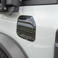 2021+ Ford Bronco Gas/Fuel Cap Cover - ABS Glossy Carbon Fiber