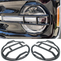 2021+ Ford Bronco Glossy Black Headlight Decorative Cover - Fits 2 & 4 Door