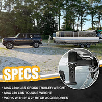 2021 - 2023 | Ford Bronco Tow Hitch OEM Style (Matte Black) - Fits 2 & 4 Door
