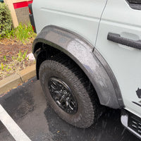 2021+ Ford Bronco Wheel Arch Fender Flares - Real Molded Carbon Fiber (6-piece) - Fits 4 Door Only