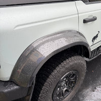 2021+ Ford Bronco Wheel Arch Fender Flares - Real Molded Carbon Fiber (6-piece) - Fits 4 Door Only