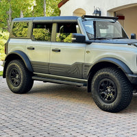 2021+ Ford Bronco Door Molding / Kick Pad Mountain Design - Fits 4 Door Only