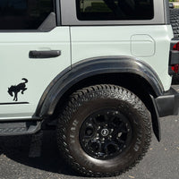 2021+ Ford Bronco Wheel Arch Fender Flares - Real Molded Carbon Fiber (6-piece) - Fits 4 Door Only