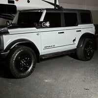 2021+ Ford Bronco Graphic Vinyl Side Decal "Bronco" Letters / Stripes - Fits 4 Door