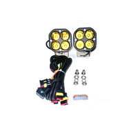 2021+ Ford Bronco Yellow Pod / Flood Lights - LED Pair Auxiliary Light Pod