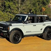 2021+ Ford Bronco Graphic Vinyl Side Decal "Bronco" Letters / Stripes - Fits 4 Door