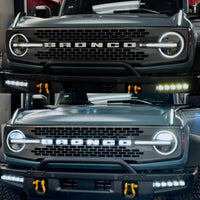 2021+ Ford Bronco LED "Bronco" Letters (All White) - Fits 2 & 4 Door