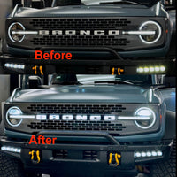 2021+ Ford Bronco LED "Bronco" Letters (All White) - Fits 2 & 4 Door