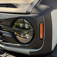 2021+ Ford Bronco Hex Style Grille w/ LED Lights (Matte Black) - Fits 2 & 4 Door