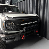 2021+ Ford Bronco Hex Style Grille w/ LED Lights (Matte Black) - Fits 2 & 4 Door
