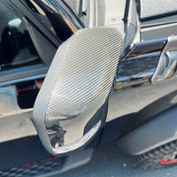 2021+ Ford Bronco Side View Mirror Overlays (1 Pair) - Real Dry Molded Carbon Fiber