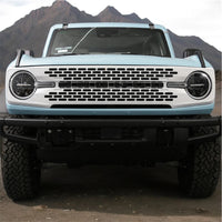 2021+ Ford Bronco High-End Glossy White Front Grille - Fits 2 & 4 Door