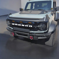 2021+ Ford Bronco Hex Style Grille w/ LED Lights (Glossy Black) - Fits 2 & 4 Door