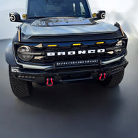 2021+ Ford Bronco Hex Style Grille w/ LED Lights (Glossy Black) - Fits 2 & 4 Door