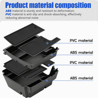 2025+ Ford Bronco armrest organizer - Dual Layer - ABS Plastic - Fits 2 & 4 Door
