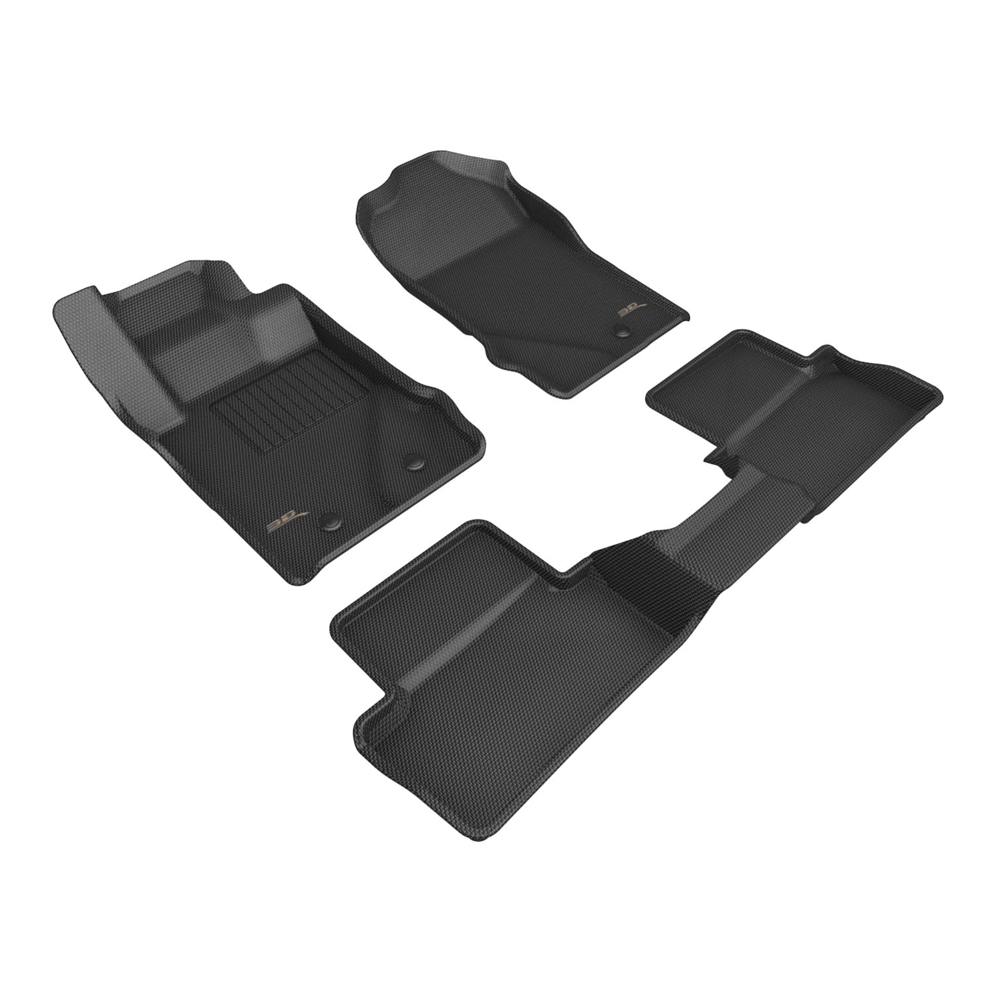 2021+ Ford Bronco 3D MaxPider Kagu All-Weather Floor & Frunk Cargo Mats -  Fits 2 Door Only