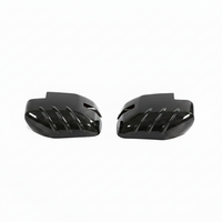 2021+ Ford Bronco Side View Mirror Cap Overlays - Ribbed Style (1 Pair) - Real Dry Molded Carbon Fiber