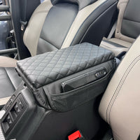 2021+ Ford Bronco Armrest Cover Leather With Net Pocket - Fits 2 & 4 Door