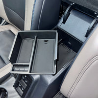 2021-2024 Ford Bronco Armrest Storage Box - Top & Bottom - ABS Silica Pad - Fits 2 & 4 Door