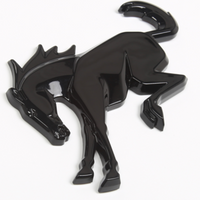 2021+ Ford Bronco Trunk Horse Emblem (Glossy Black) - Fits 2 & 4 Door