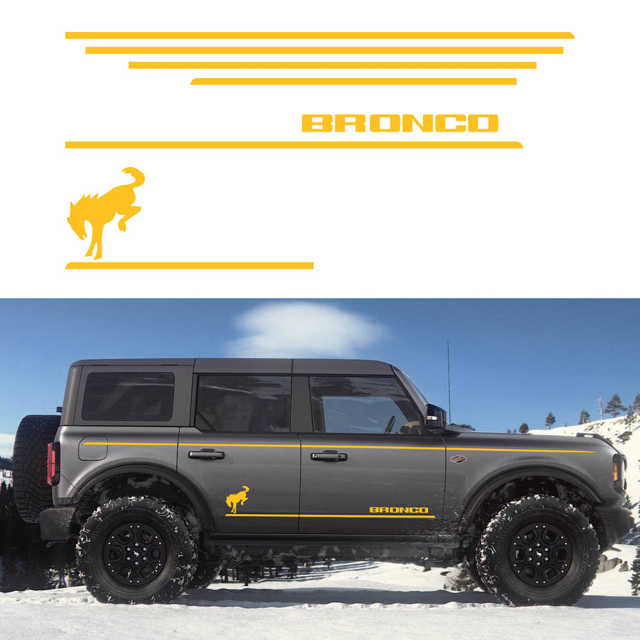 2021+ Ford Bronco Graphic Vinyl Side Decal 