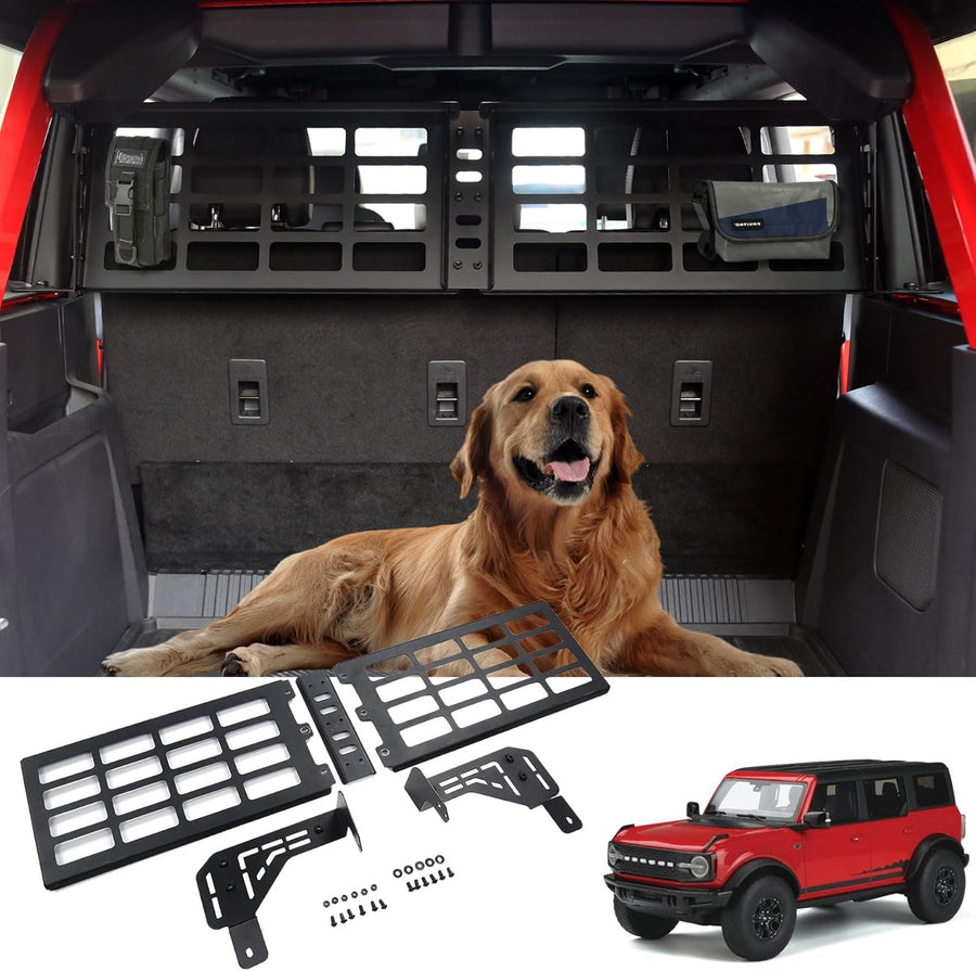 2021+ Ford Bronco Trunk Pet Fence -  4 Door Hard Top Only