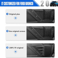 2021+ Ford Bronco Front Door Organizer - Fits 2 & 4 Door