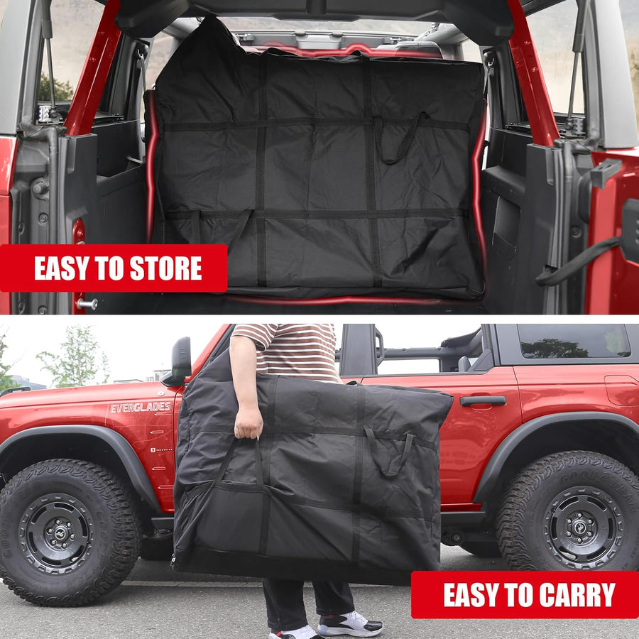 2021+ Ford Bronco Door Storage Bags Front / Rear - Fits 4 Door Only