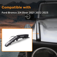 2021+ Ford Bronco Hood Trail Sight Trim Amber Lights (2 Piece) - Fits 2 & 4 Door