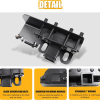 2021+ Ford Bronco Tow Hitch OEM Style (Matte Black) - Fits 2 & 4 Door