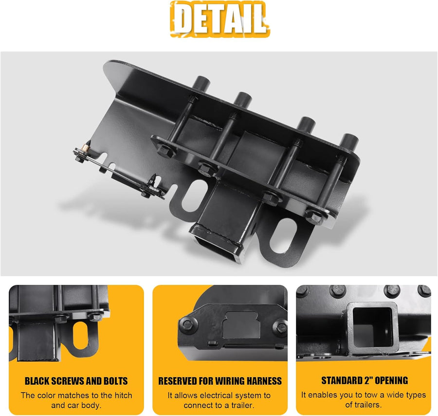 2021+ Ford Bronco Tow Hitch OEM Style (Matte Black) - Fits 2 & 4 Door