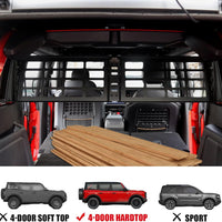 2021+ Ford Bronco Trunk Pet Fence -  4 Door Hard Top Only