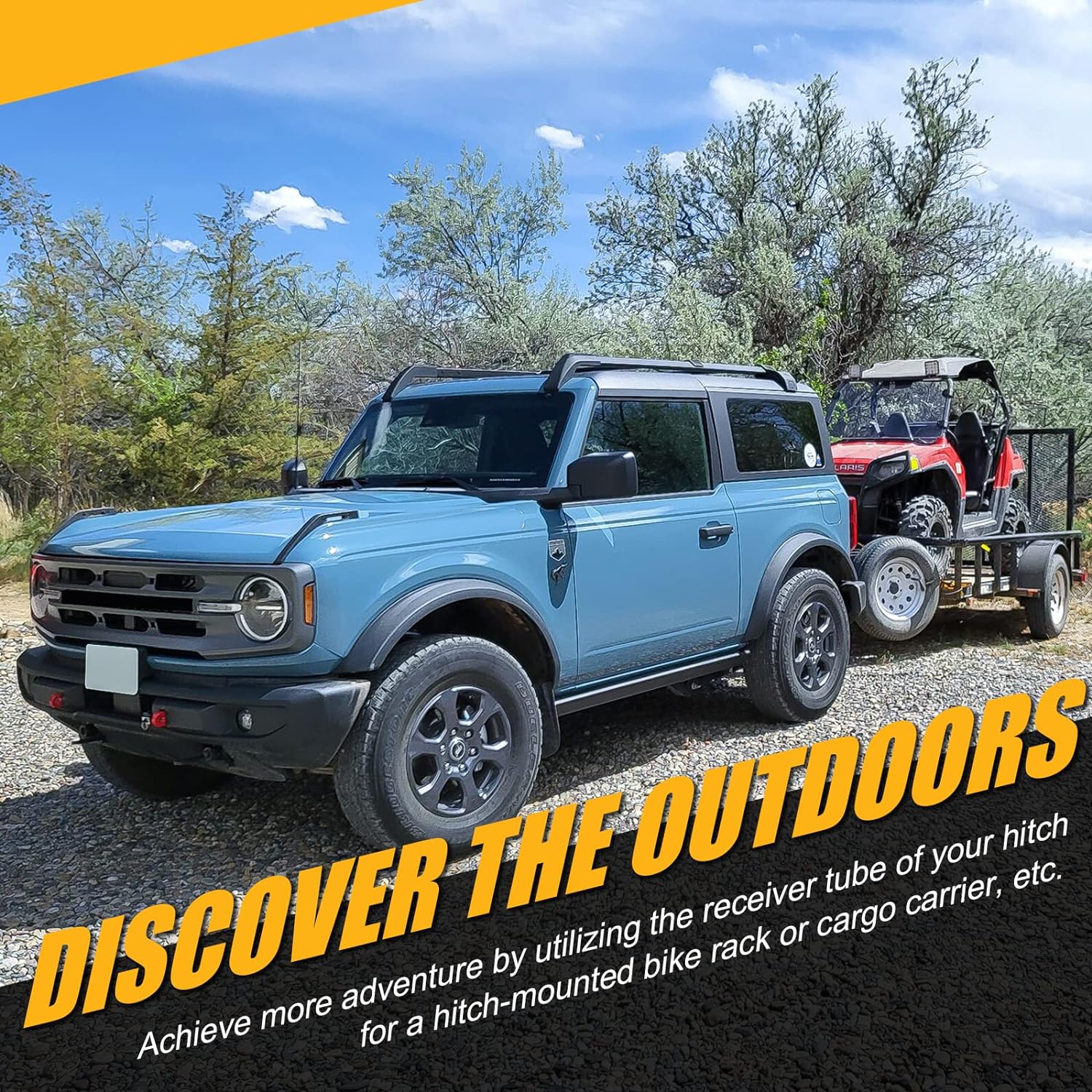 Snapklik.co : RbhAuto 2 Inch Rear Trailer Hitch Receiver Kit For Ford - View #10