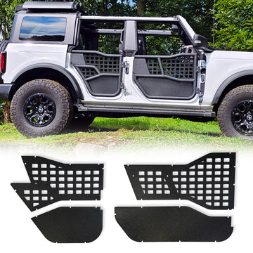 EZ4x4 Ford Bronco Aluminum Alpha Tube Door All Weather Panels ONLY - Fits 2 & 4 Door