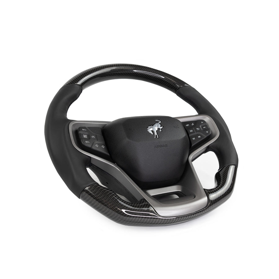 2021+ Ford Bronco Carbon Fiber Heated Steering Wheel - Fits 2 and 4 Door