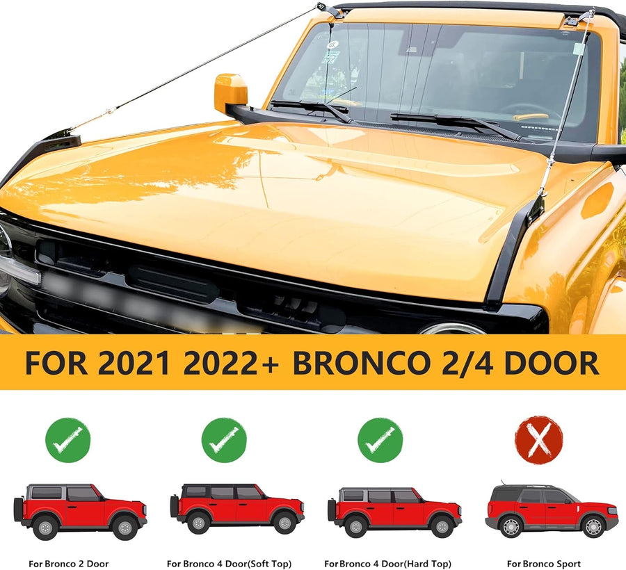 2021+ Ford Bronco Branch Protector / Adjustable Limb Riser Kit - Fits 2 & 4 Door