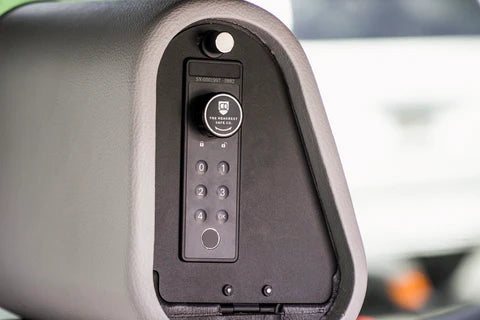 The Headrest Safe Co - Slide Bundle: Hidden, Portable, Removable Headrest Gun Safe Storage