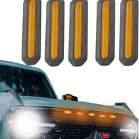 2021+ Ford Bronco 5 Amber Led Front Grill Lights
