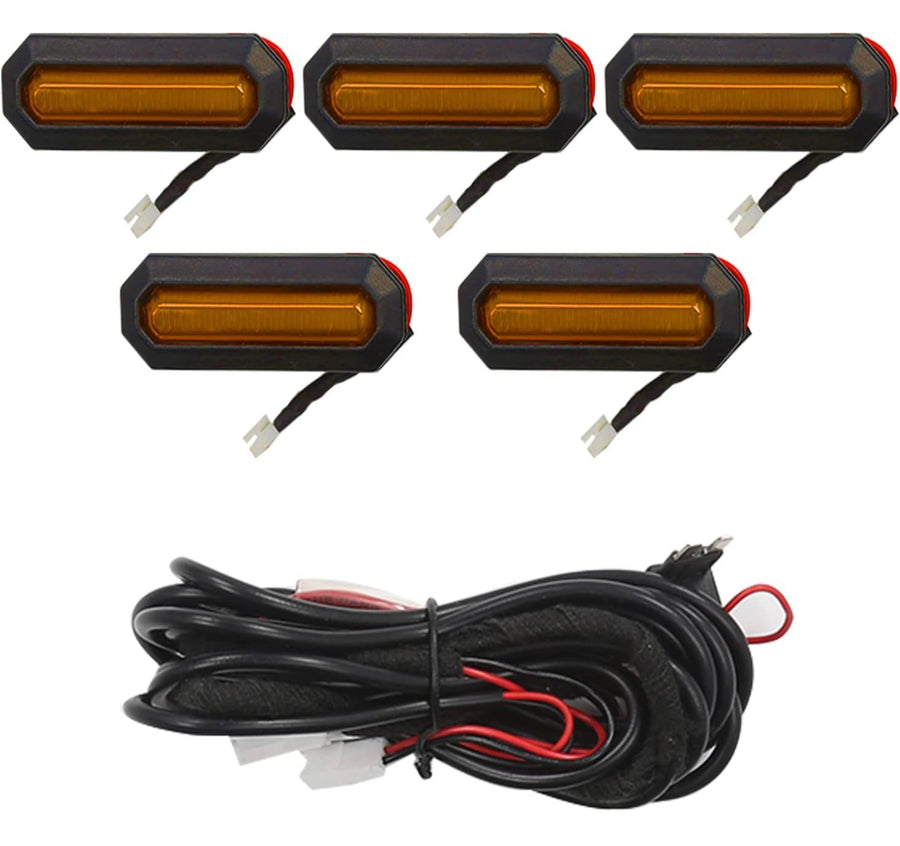 2021+ Ford Bronco 5 Amber Led Front Grill Lights