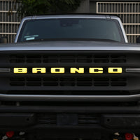 2021+ Ford Bronco LED "Bronco" Letter (YELLOW) - Fits 2 & 4 Door