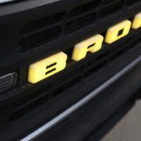 2021+ Ford Bronco LED "Bronco" Letter (YELLOW) - Fits 2 & 4 Door