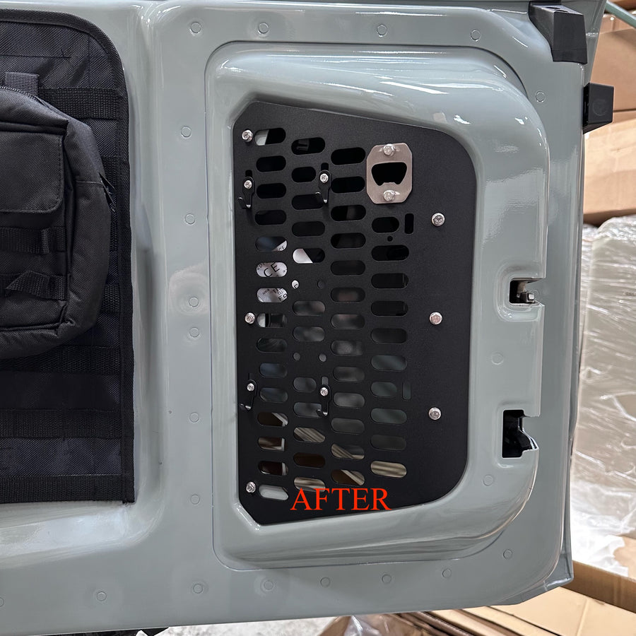 Bronco Rear Gate 2021+ Ford Bronco Interior Tailgate Molle Panel Steel - Fits 2 & 4 Doo ...
