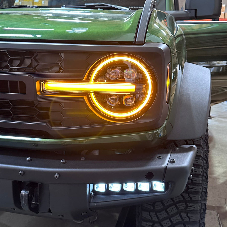 2021+ Ford Bronco Alpharex Nova  Quad Projector LED Headlights - Fits 2 & 4 Door (1 Pair)
