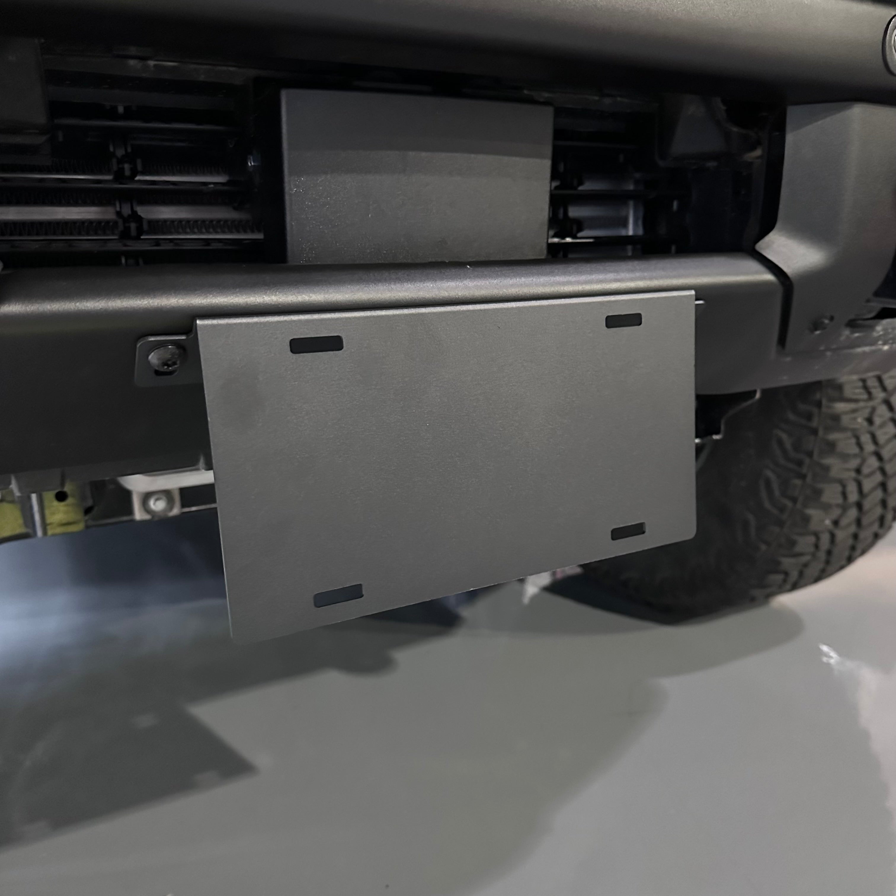 2021+ Ford Bronco Front Bumper Licence Plate Mount Fits 2 & 4 Door