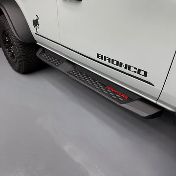 2021+ Ford Bronco Raptor Style Running Boards - Fits 2 & 4 Door