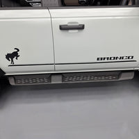 2021-2024 Ford Bronco Raptor Style Running Boards (NO LOGO)- Fits 4 Door Only