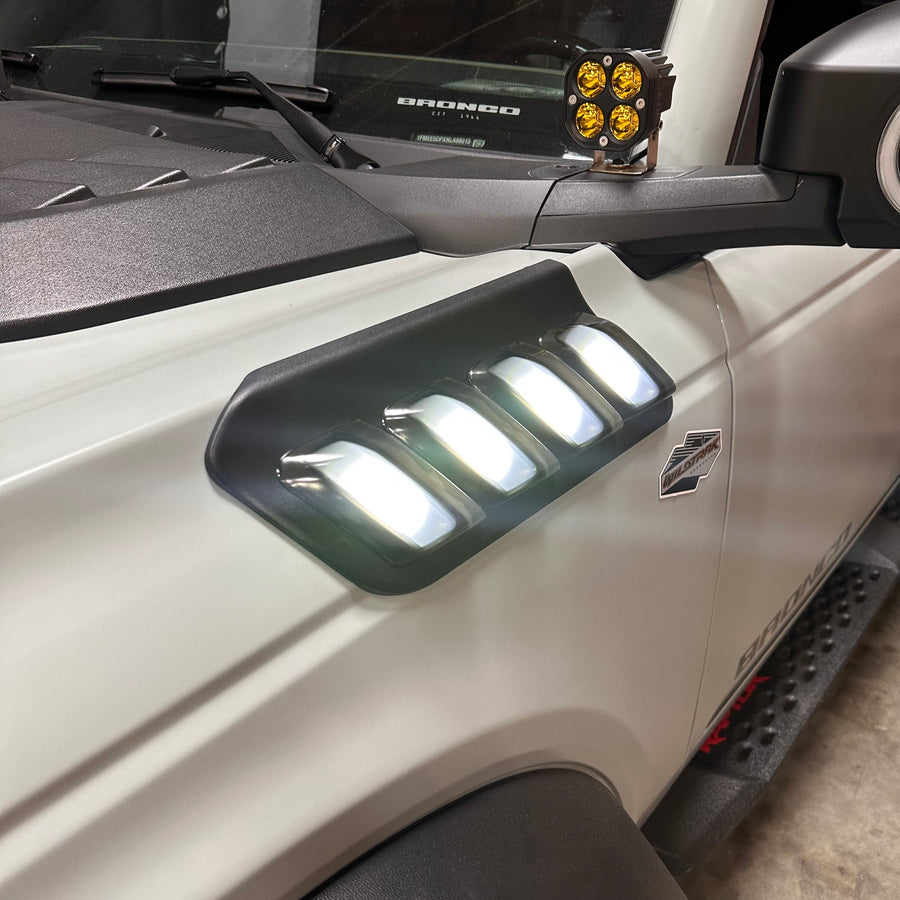2021+ Ford Bronco Fender Raptor Style LEDs (1 Pair) - Fits 2 & 4 Door