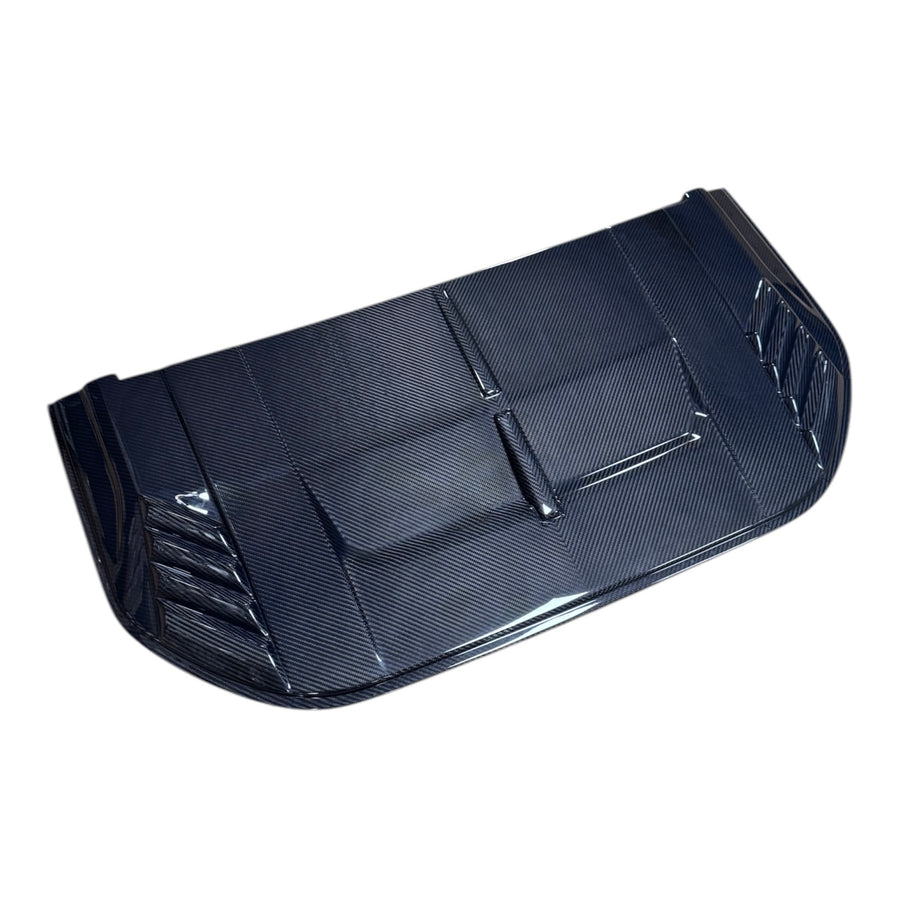 2021+ Ford Bronco Raptor Style Carbon Fiber Hood Scoop / Vent - Real Dry Molded Carbon Fiber