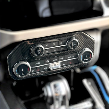 2021+ Ford Bronco Center Console Overlay - Real Dry Molded Carbon Fiber